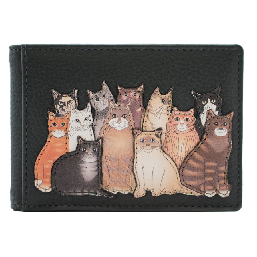 The Meowfia Leather ID & Card Holder