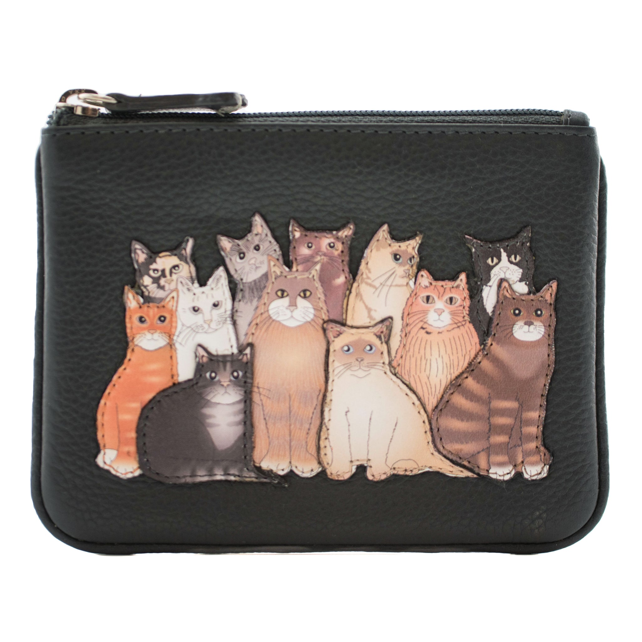 The Meowfia Leather Coin Purse