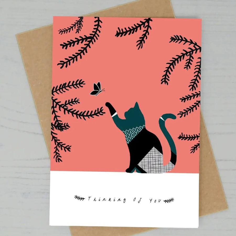 Thinking of You Cat Card