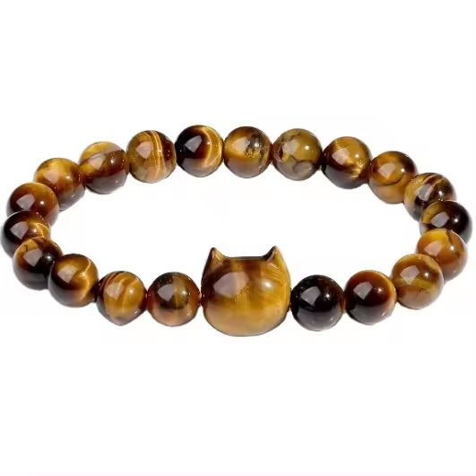 Feline Gemstone Bracelet