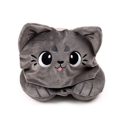 Plush Kitty Travel Pillow and Hood