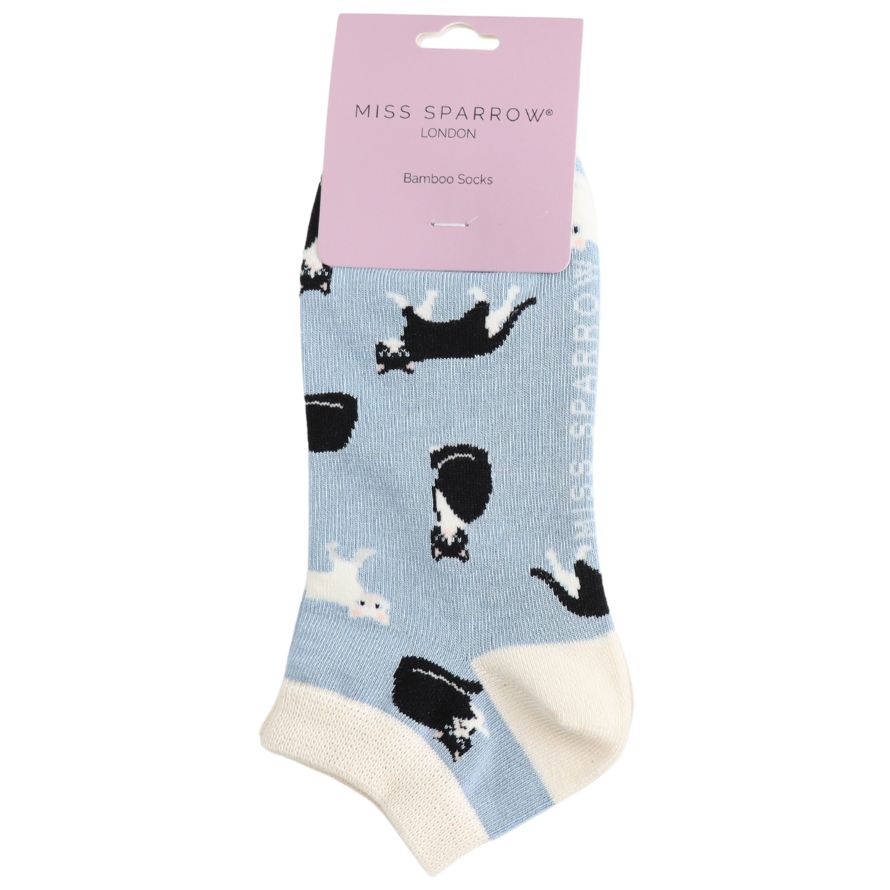Tuxedo Cats Trainer Socks 3-7