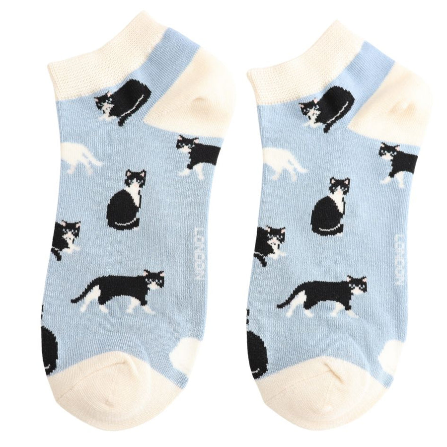 Tuxedo Cats Trainer Socks 3-7