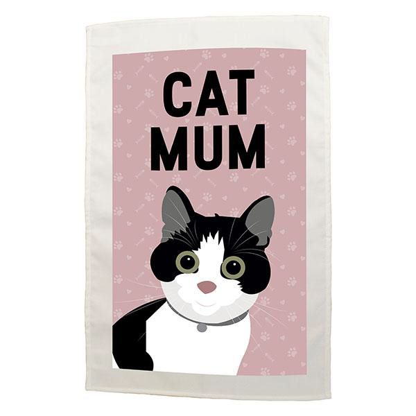 Cat Mum Tea Towel