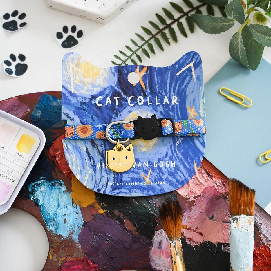Vincent Van Gogh Cat Collar