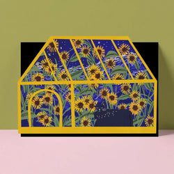 Vincat Van Gogh Cat Garden Card