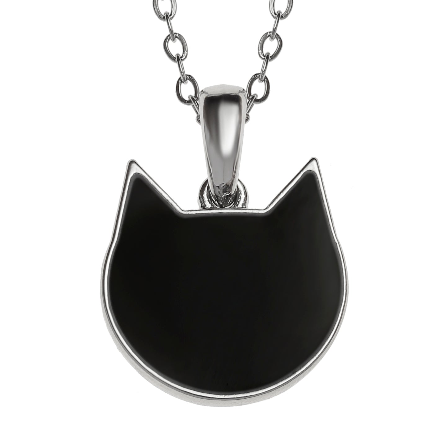 Black Cat Face Pendant