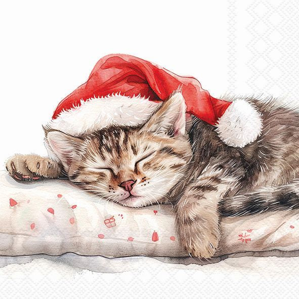 Dreaming about X-Mas Kitten Napkins