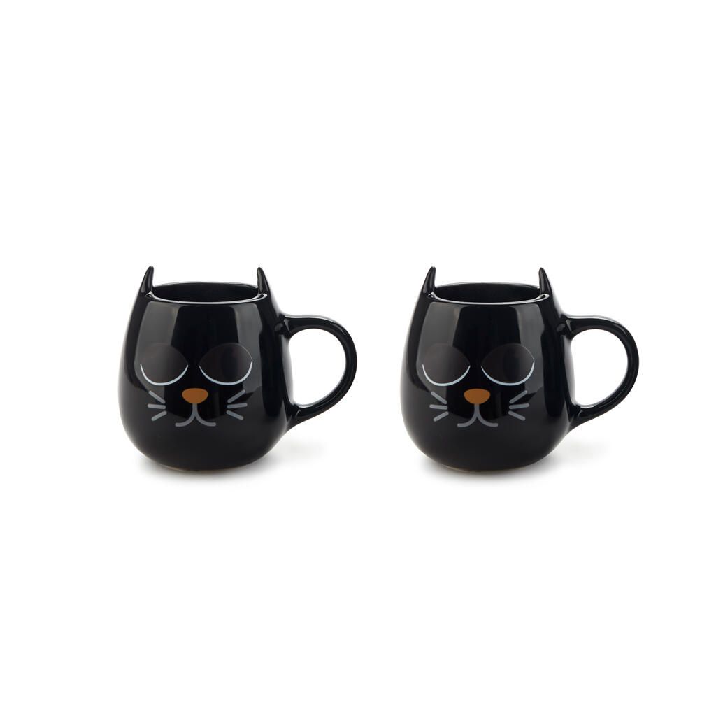 Black Cat Wake-up Mug Set