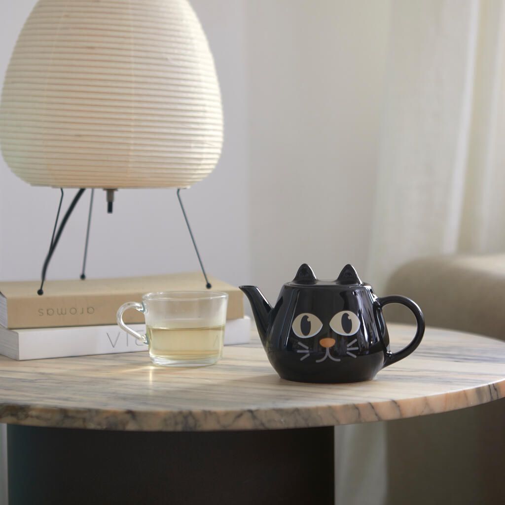 Black Cat Wake-up Teapot