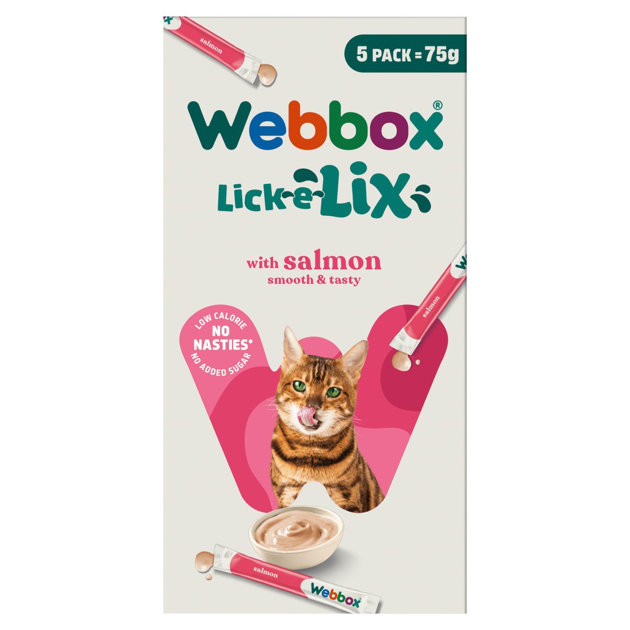 Webbox Lick-e-Lix Treats - Salmon Cat Treats