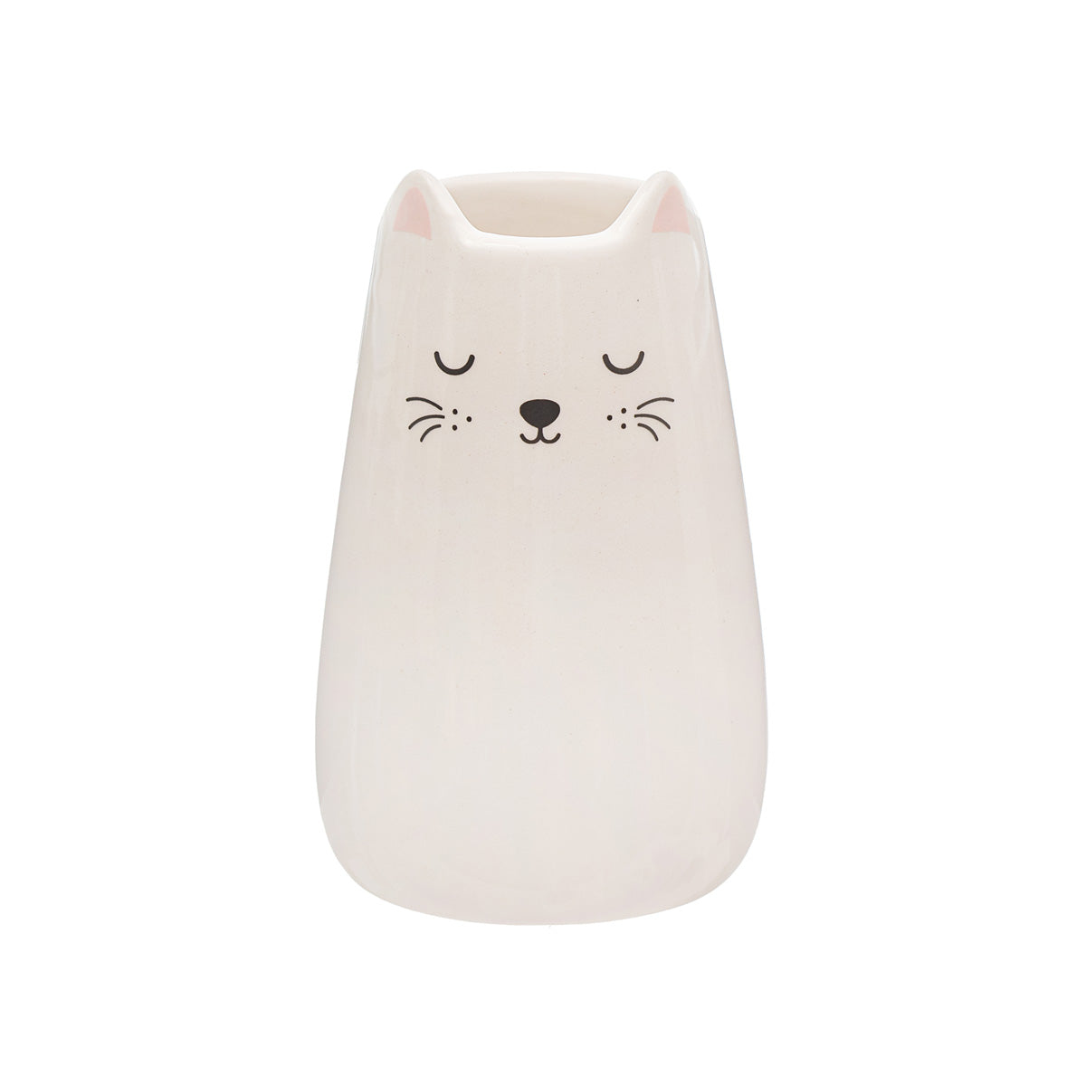 Ceramic Cat Small Vase