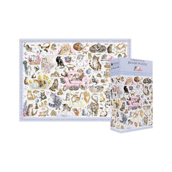 Feline Friends Wrendale Cat Jigsaw (1000 pieces)