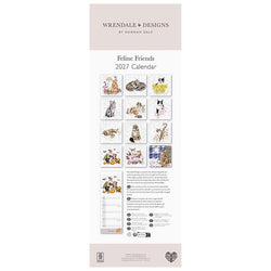 Wrendale Feline Friends 2027 Slimline Calendar