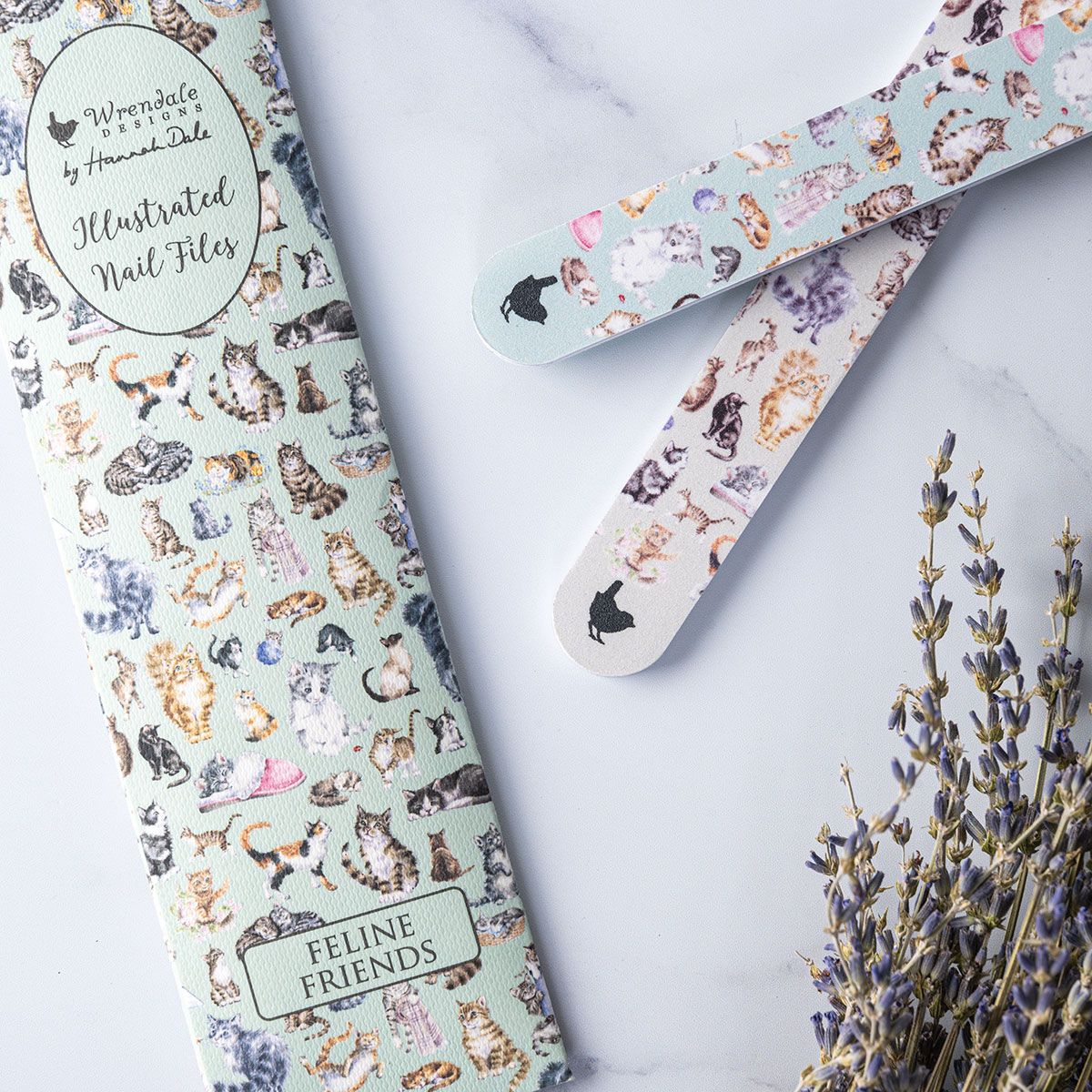 Feline Friends Nail File Set, by Wrendale