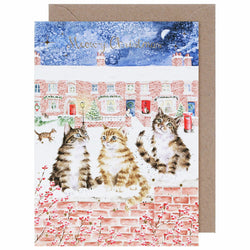 Snow is Glistening Christmas Card pack by Wrendale