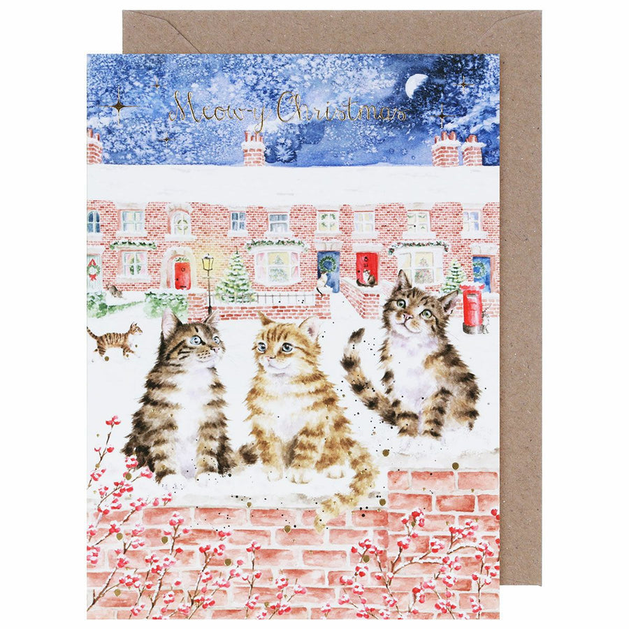 Snow is Glistening Christmas Card pack by Wrendale