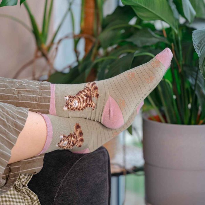 Feline Fabulous Wrendale Socks UK 4-7