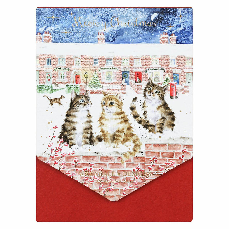 Snow is Glistening Christmas Card pack by Wrendale