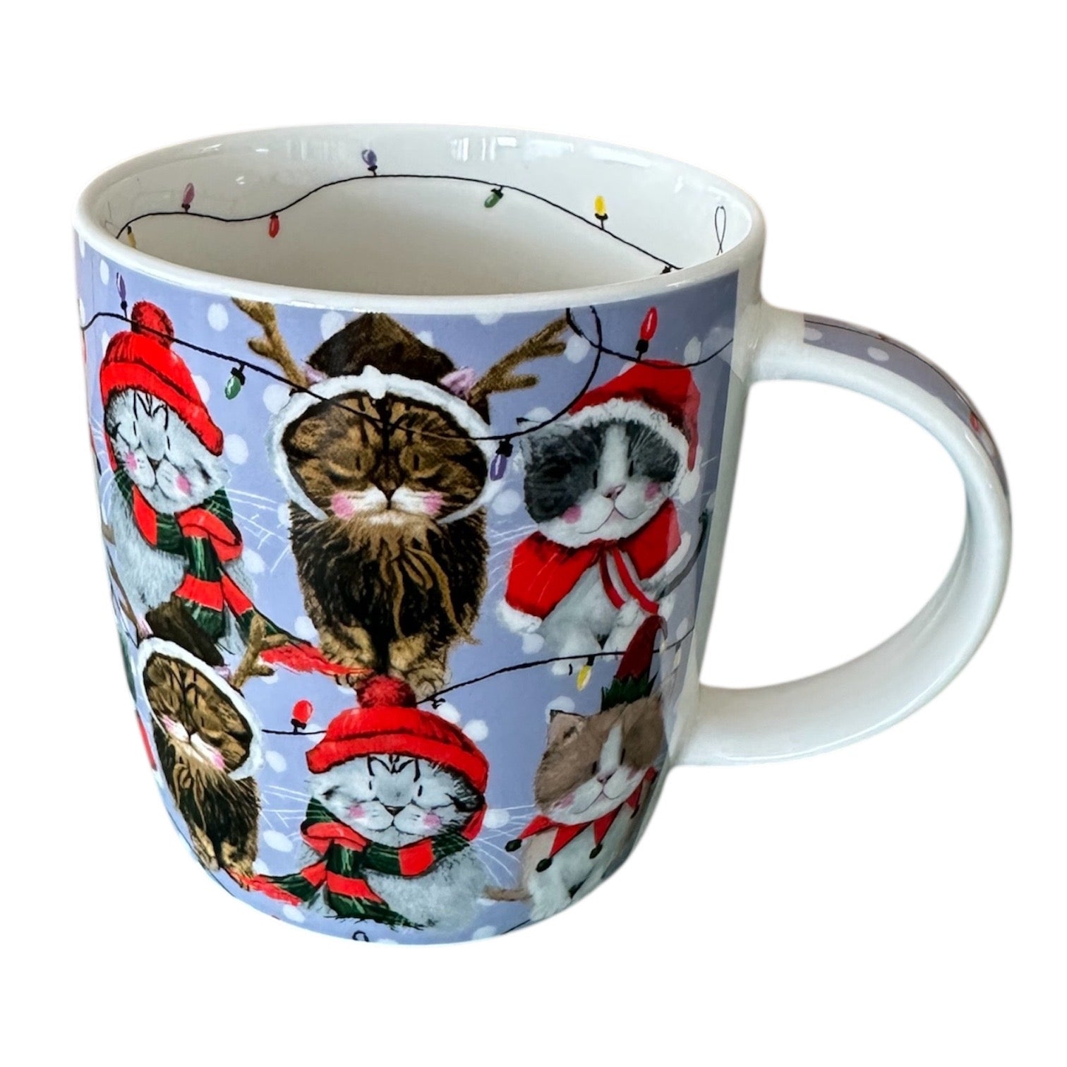 Festive Cats in Hats Christmas Mug