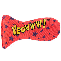 Yeowww catnip cat toy - red with stars