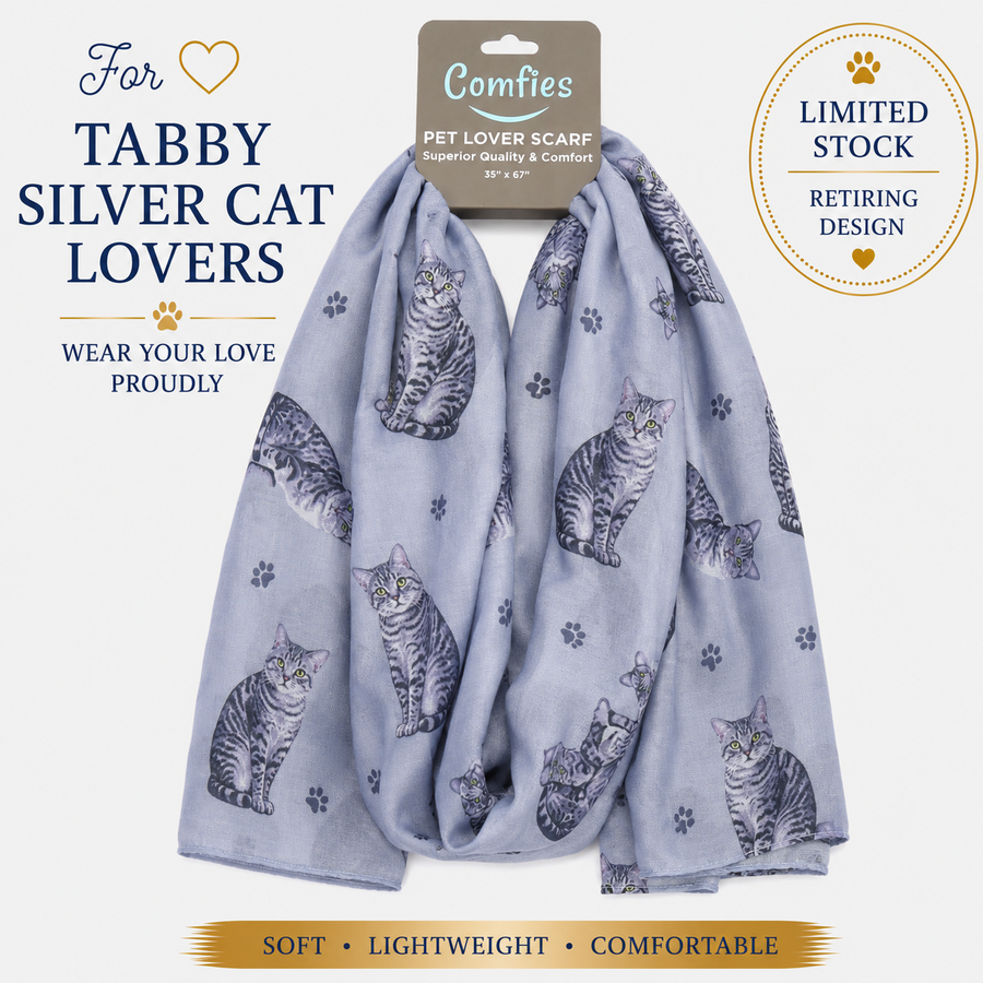 Silver Tabby Scarf