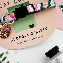 Georgia O'Kitty Artist Cat Collar