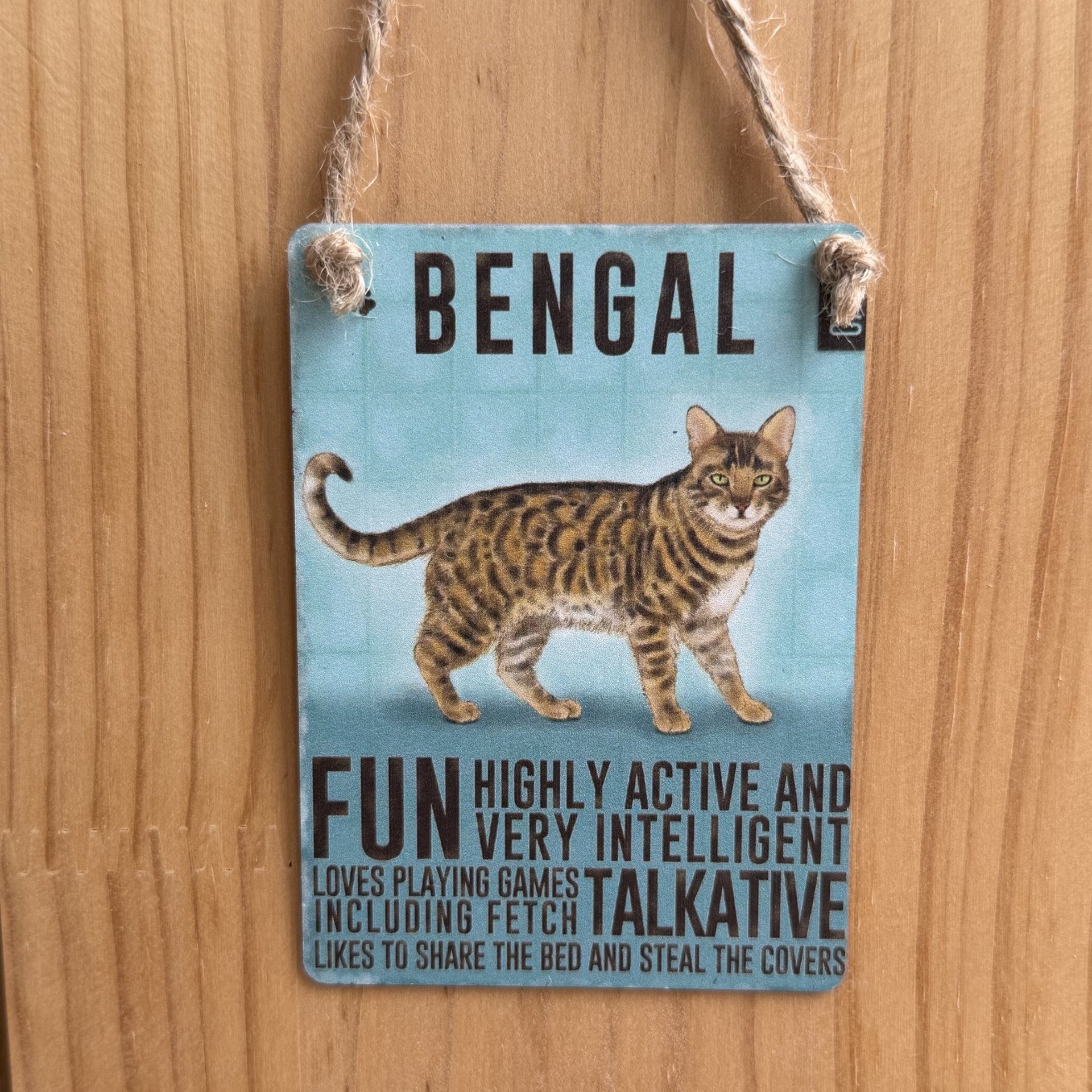 Colgante Metal Gato Bengala