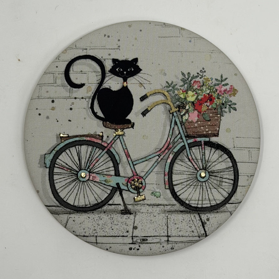 Black Kitty Fridge Magnet