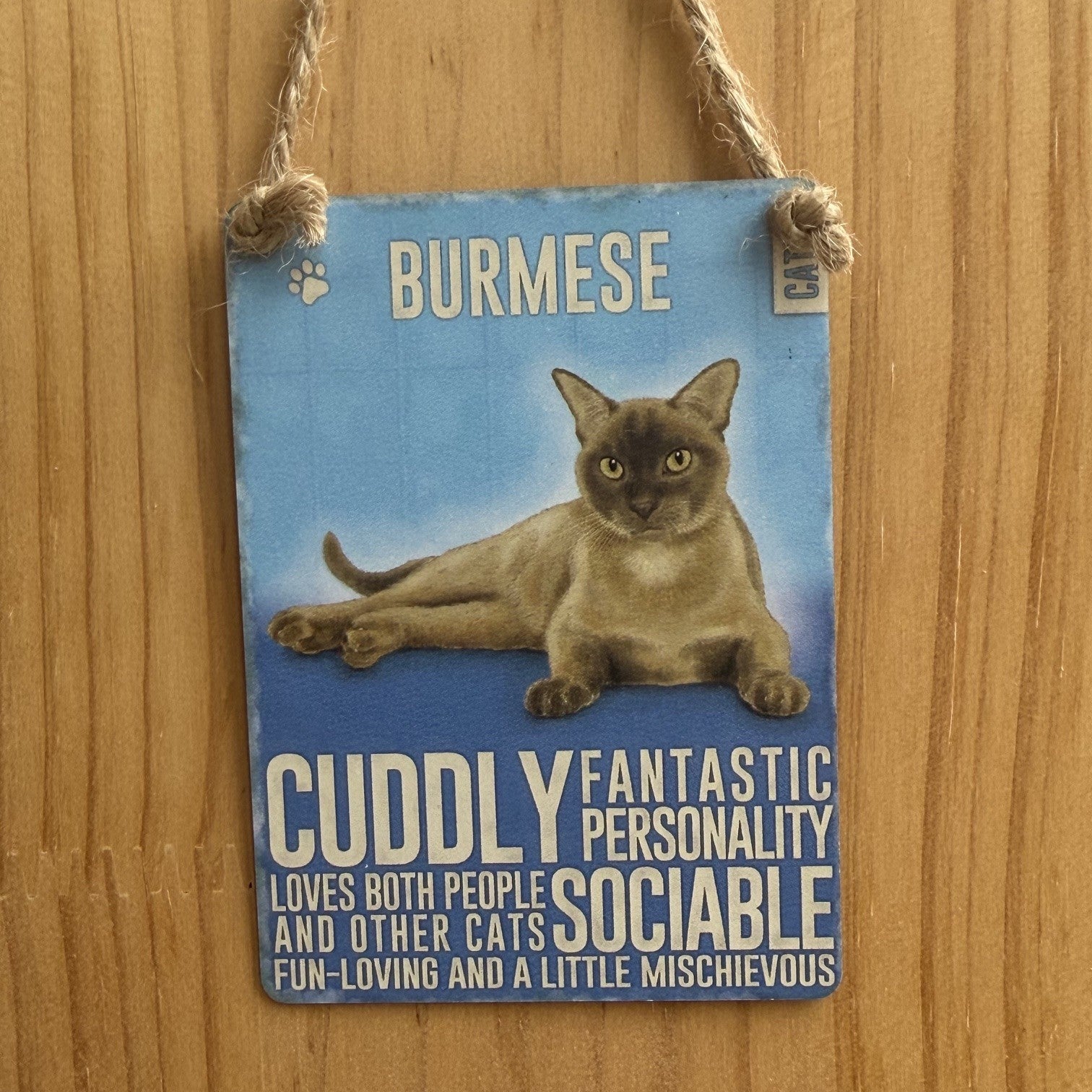 Colgante Metal Gato Birmano
