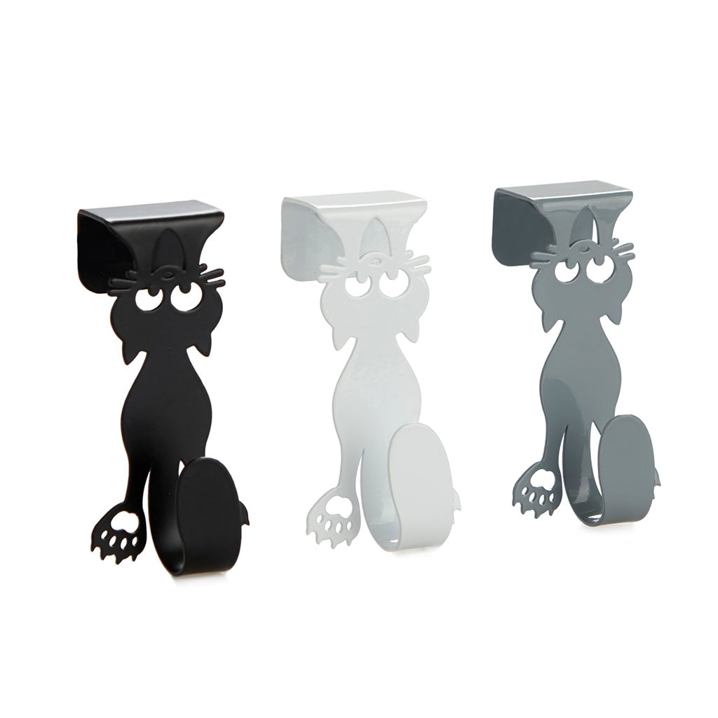 Trio of Feline Drawer Hooks