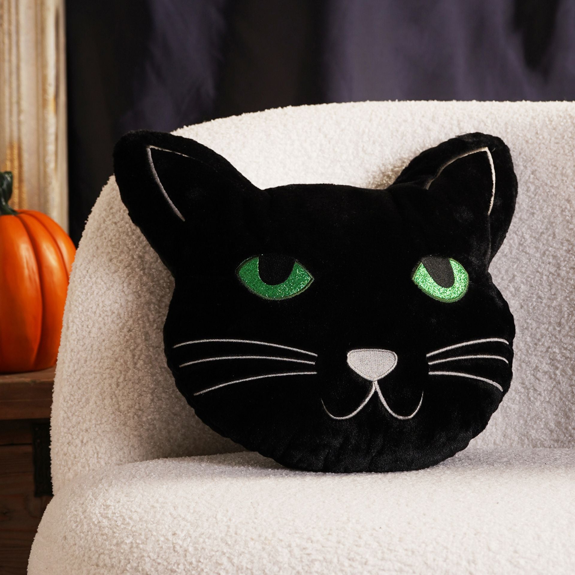 Super Soft Black Cat Cushion