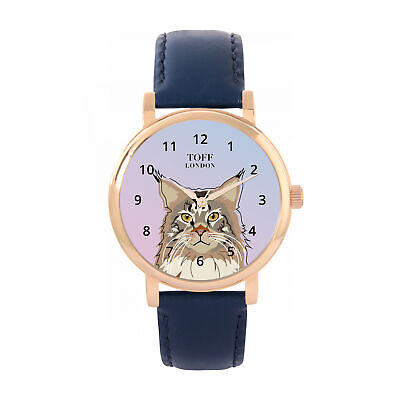 Reloj del gato Maine Coon