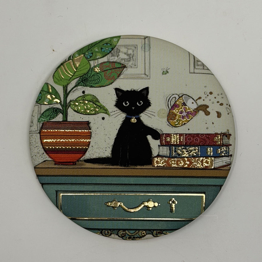 Black Kitty Fridge Magnet