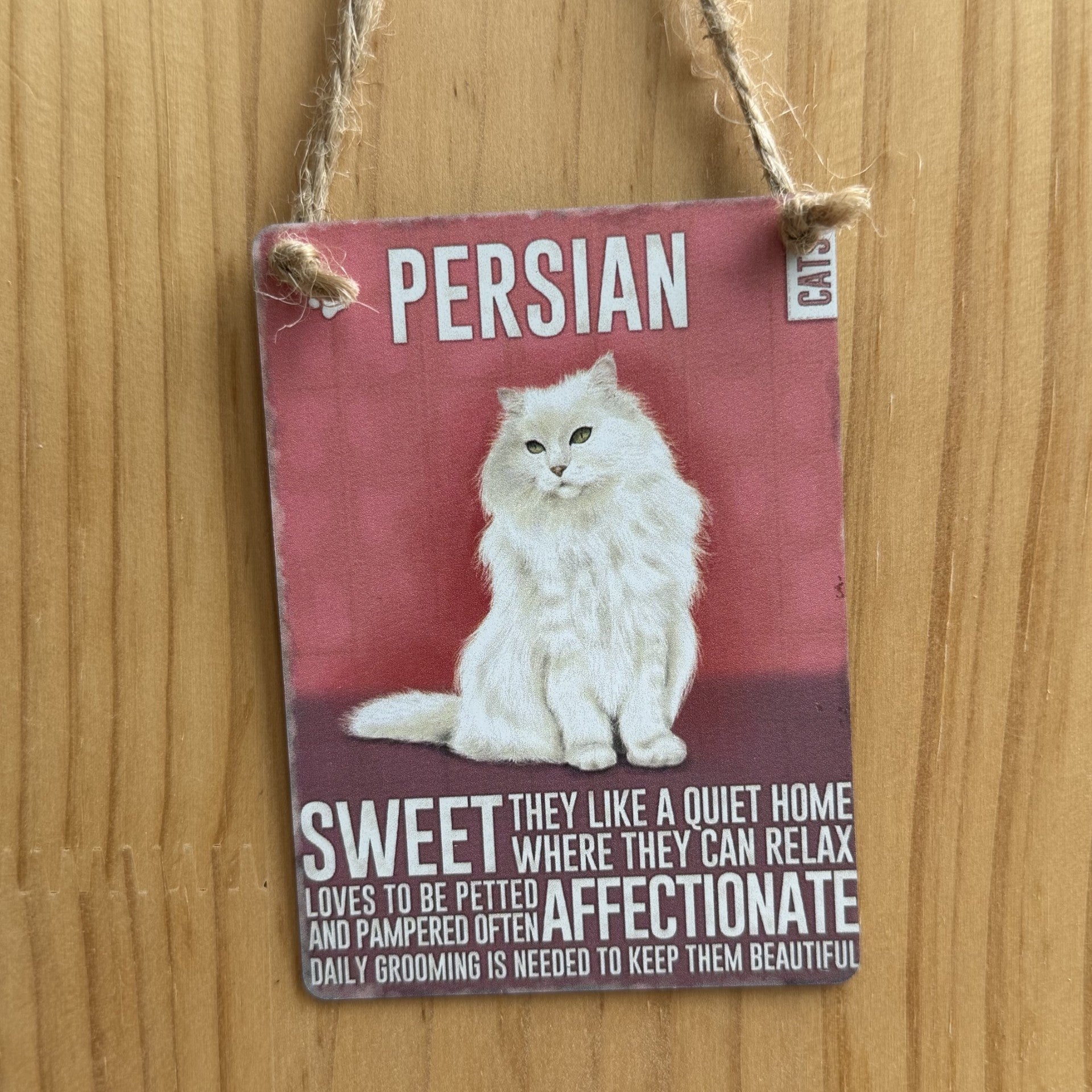 Colgante Metal Gato Persa