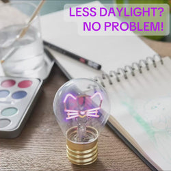 Cordless Pink Kitty Lightbulb