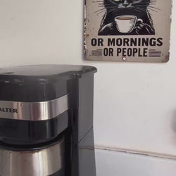 I Don't Like Morning People Cat Sign