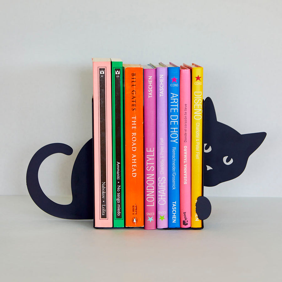 Peeping Cat Bookends