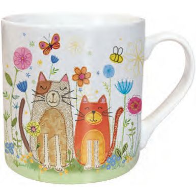 Claudine Rose Cat Mug