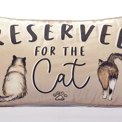 Reserved for the Cat Velvet Cushion