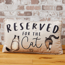 Reserved for the Cat Velvet Cushion