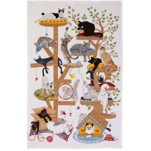 Paño de cocina de algodón Moggie Mayhem