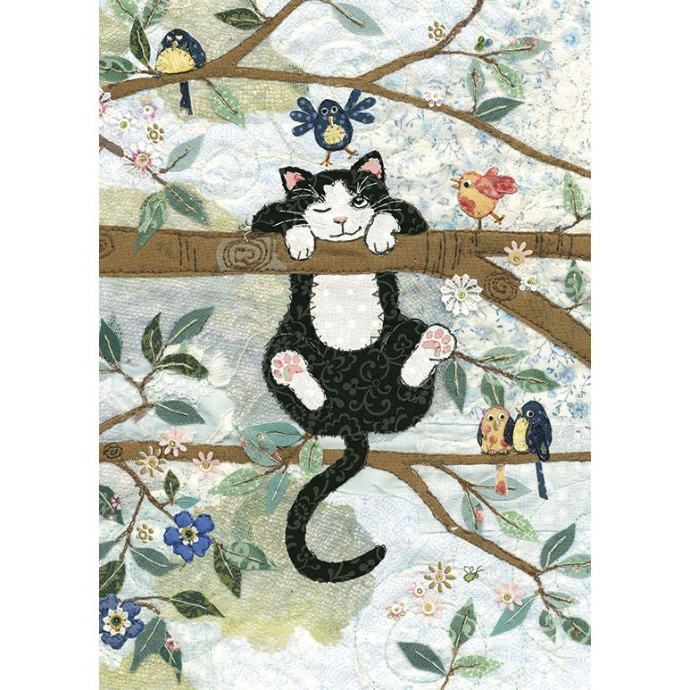 Tree Cat Card A031 by Bug Art
