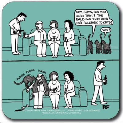 Allergic to Cats Coaster