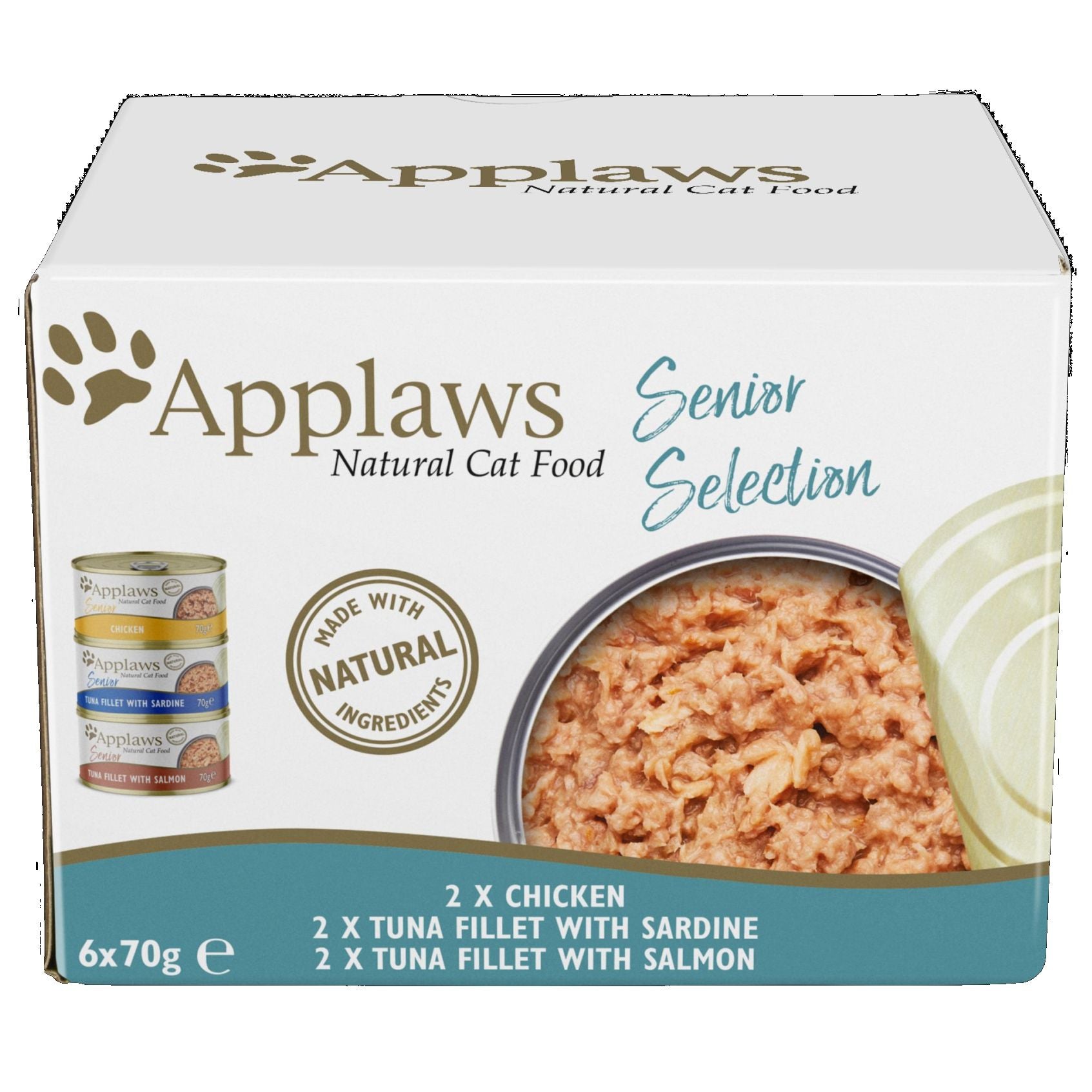 Applaws senior multipack selection 6 x 70g tins