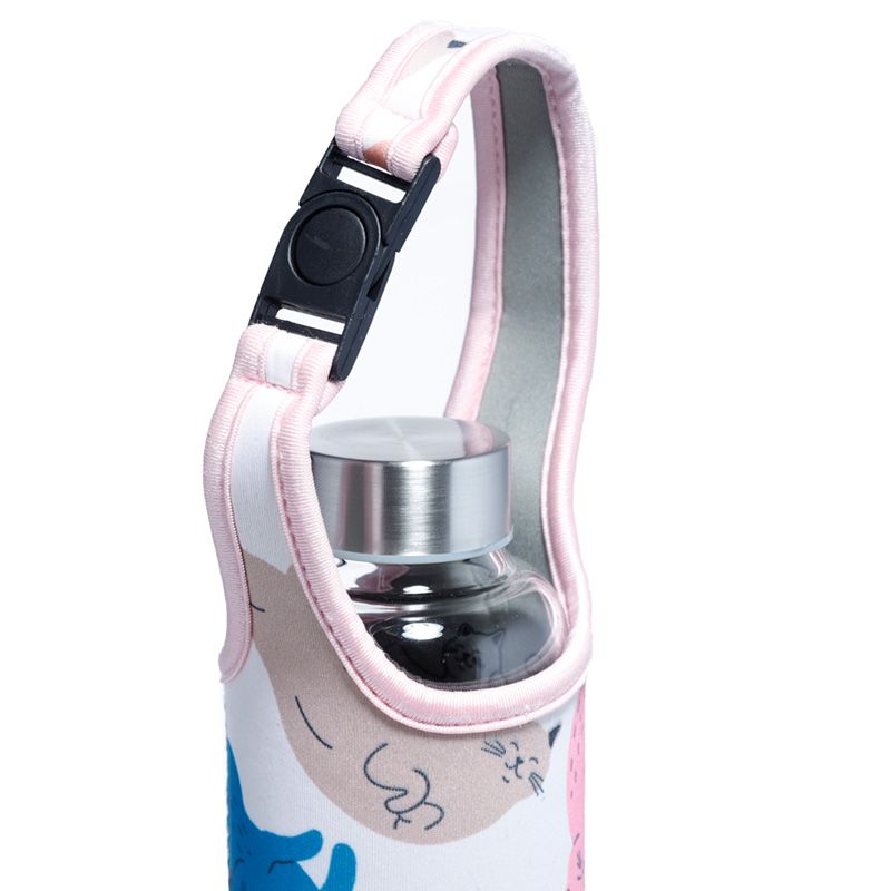 A Cats Life Reusable Water Bottle with Sleeve