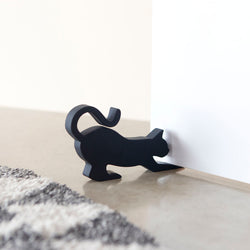 Tapón de puerta de gato negro