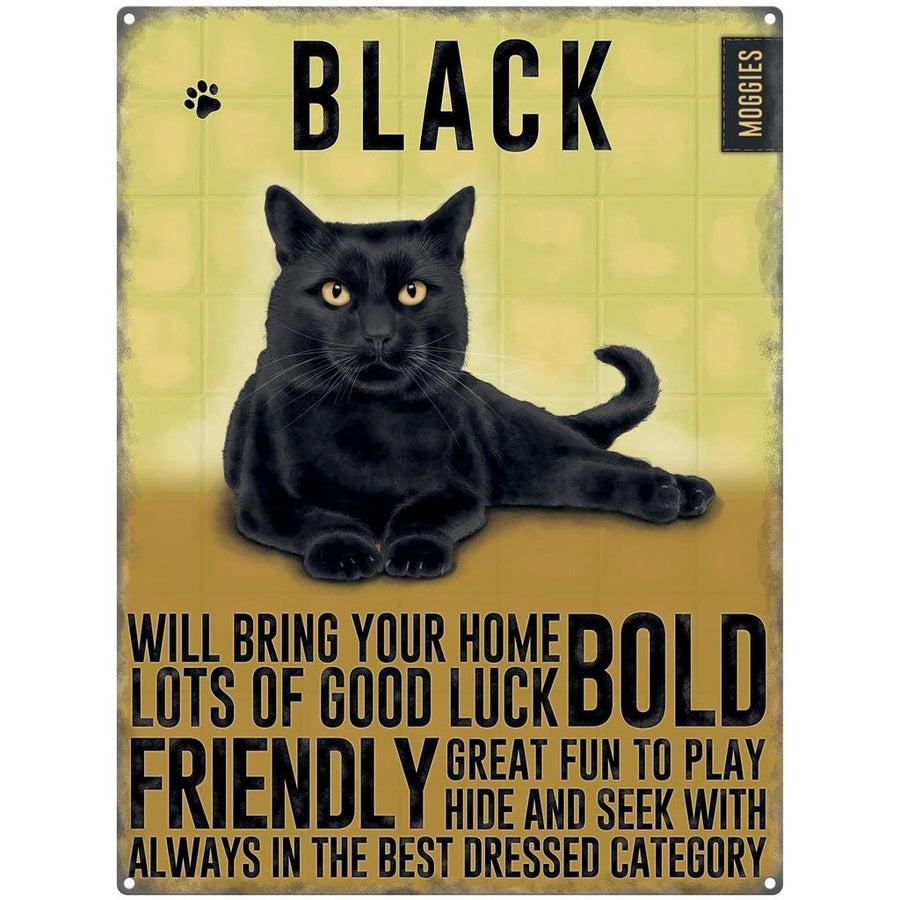 Black Cat Metal Dangler