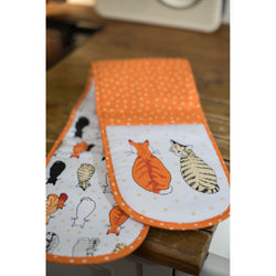 Cats in Waiting Double Oven Glove