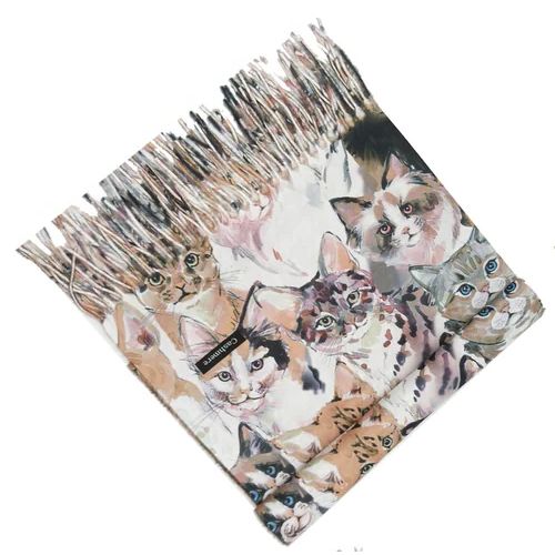 Cats Cashmere Scarf